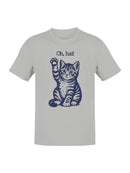 Playful Kitty "Oh, Hai" Design Men's T-shirt