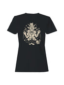 Baphomet with Cute Cats Illustration Women's T-shirt