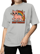 Retro Cat "Not Today" Graphic Women's T-shirt
