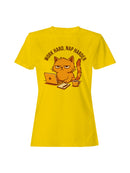 Work Hard Nap Harder Cat Design Women's T-shirt