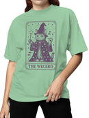 Enchanted Cat Wizard Art Women's T-shirt