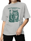 Unapologetically Myself Cat Art Women's T-shirt