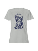 Playful Kitty "Oh, Hai" Design Women's T-shirt