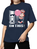 Officially Licensed Dubble Bubble Chew On This Bubble Fun Women's T-shirt