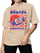 Officially Licensed Dubble Bubble Japan Sunburst Art Women's T-shirt