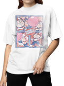 Officially Licensed Dubble Bubble Fun Comic Art Women's T-shirt