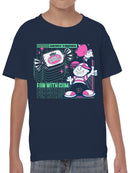 Officially Licensed Dubble Bubble Fun with Gum Design Youth's T-shirt