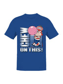 Officially Licensed Dubble Bubble Chew On This Bubble Fun Men's T-shirt