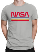 Officially Licensed Nasa Vintage Retro Stripes Design Men's T-shirt