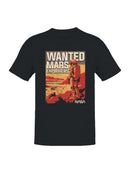 Officially Licensed Nasa Wanted Mars Explorers Poster Men's T-shirt