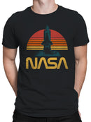 Officially Licensed Nasa Retro Space Shuttle Launch Men's T-shirt