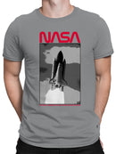 Officially Licensed Nasa Space Shuttle Launch Poster Men's T-shirt