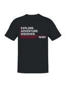Officially Licensed Nasa Explore Adventure Men's T-shirt