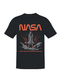 Officially Licensed Nasa Space Shuttle Launch Art Men's T-shirt