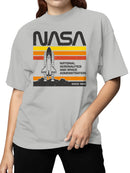 Officially Licensed Nasa Vintage Space Shuttle Women's T-shirt
