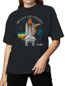 Officially Licensed Nasa Beyond the Horizon Space Shuttle Women's T-shirt
