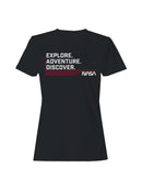Officially Licensed Nasa Explore Adventure Women's T-shirt