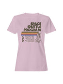 Officially Licensed Nasa Retro Space Shuttle Program Women's T-shirt