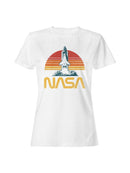 Officially Licensed Nasa Retro Space Shuttle Launch Women's T-shirt