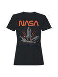 Officially Licensed Nasa Space Shuttle Launch Art Women's T-shirt