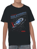 Officially Licensed Nasa Greetings from the Milky Way! Youth's T-shirt