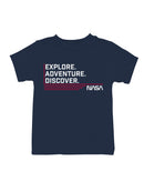 Officially Licensed Nasa Explore Adventure Youth's T-shirt
