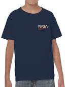 Officially Licensed Nasa Retro Logo Design Youth's T-shirt