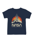 Officially Licensed Nasa Space Shuttle Retro Art Youth's T-shirt