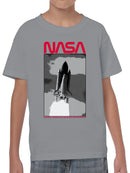 Officially Licensed Nasa Space Shuttle Launch Poster Youth's T-shirt