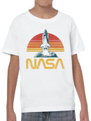Officially Licensed Nasa Retro Space Shuttle Launch Youth's T-shirt