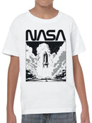 Officially Licensed Nasa Rocket Launch Youth's T-shirt