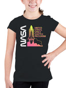 Officially Licensed Nasa Vintage Space Shuttle Launch Youth's T-shirt