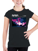 Officially Licensed Nasa Space Shuttle Neon Launch Youth's T-shirt