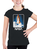 Officially Licensed Nasa Space Shuttle Launch Art Youth's T-shirt