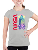Officially Licensed Nasa Retro Space Shuttle Graphic Youth's T-shirt