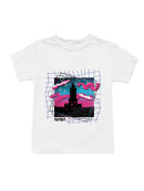 Officially Licensed Nasa Retro Neon Rocket Launch Design Youth's T-shirt