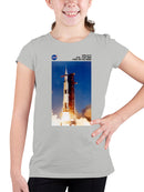 Officially Licensed Nasa Saturn V Rocket Launch Youth's T-shirt