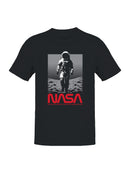Officially Licensed Nasa Astronaut Moonwalk Design Men's T-shirt