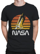 Officially Licensed Nasa Space Shuttle Retro Graphic Men's T-shirt