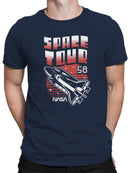 Officially Licensed Nasa Space Tour 58: Shuttle Adventure Men's T-shirt