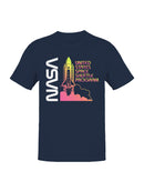 Officially Licensed Nasa Vintage Space Shuttle Launch Men's T-shirt