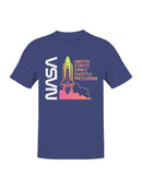 Officially Licensed Nasa Vintage Space Shuttle Launch Men's T-shirt