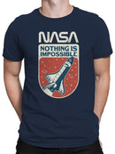 Officially Licensed Nasa Space Shuttle: Nothing is Impossible Men's T-shirt