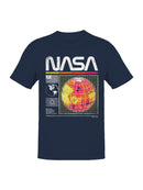 Officially Licensed Nasa Retro Globe Design 1958 Men's T-shirt