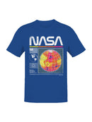 Officially Licensed Nasa Retro Globe Design 1958 Men's T-shirt