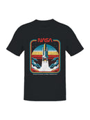 Officially Licensed Nasa Vintage Space Shuttle Blastoff Men's T-shirt
