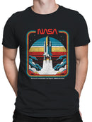 Officially Licensed Nasa Vintage Space Shuttle Blastoff Men's T-shirt