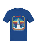 Officially Licensed Nasa Vintage Space Shuttle Blastoff Men's T-shirt