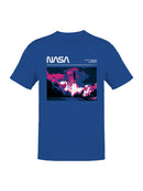 Officially Licensed Nasa Space Shuttle Neon Launch Men's T-shirt