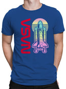 Officially Licensed Nasa Retro Space Shuttle Graphic Men's T-shirt